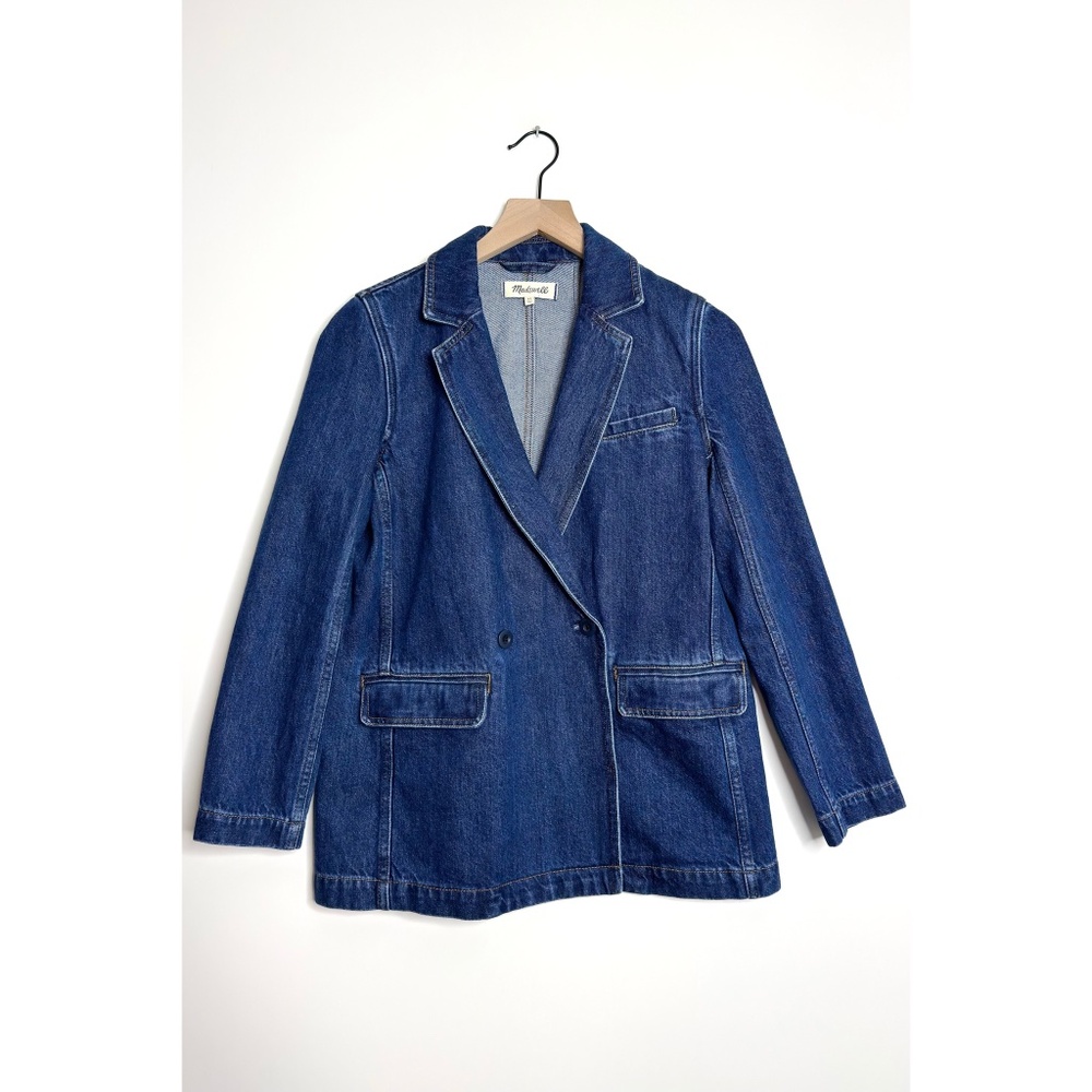 MADEWELL Denim Blazer in Deardorff Wash